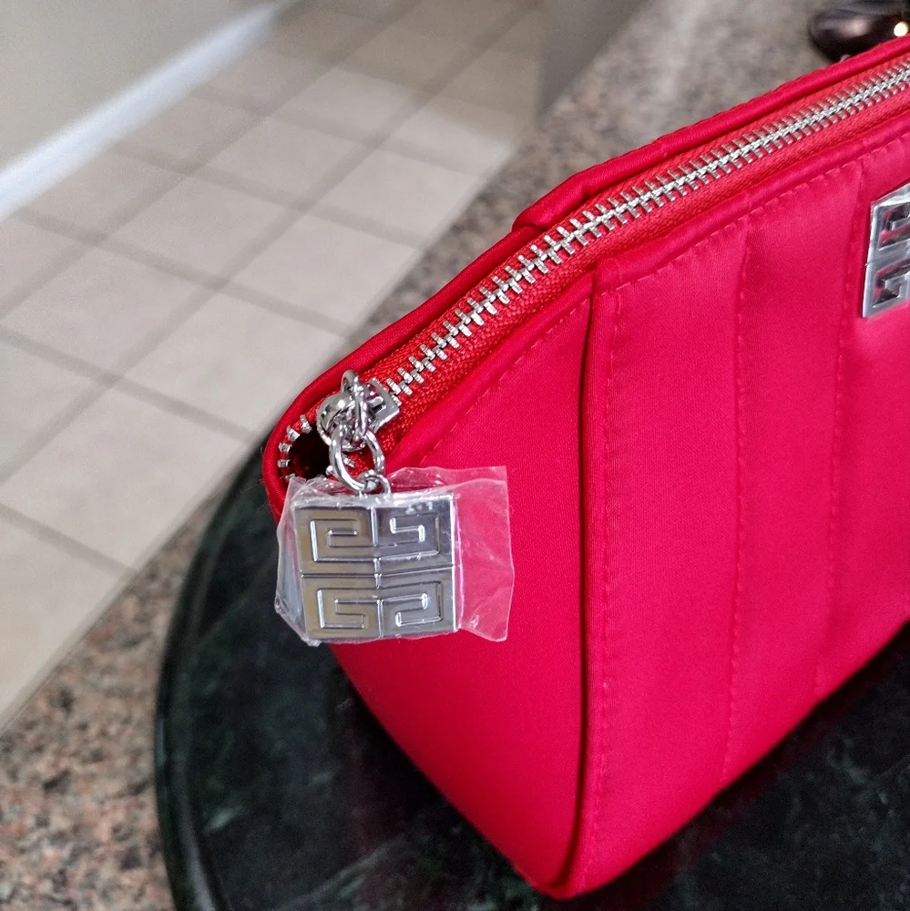 NWOT Givenchy Parfume Red Cosmetic bag